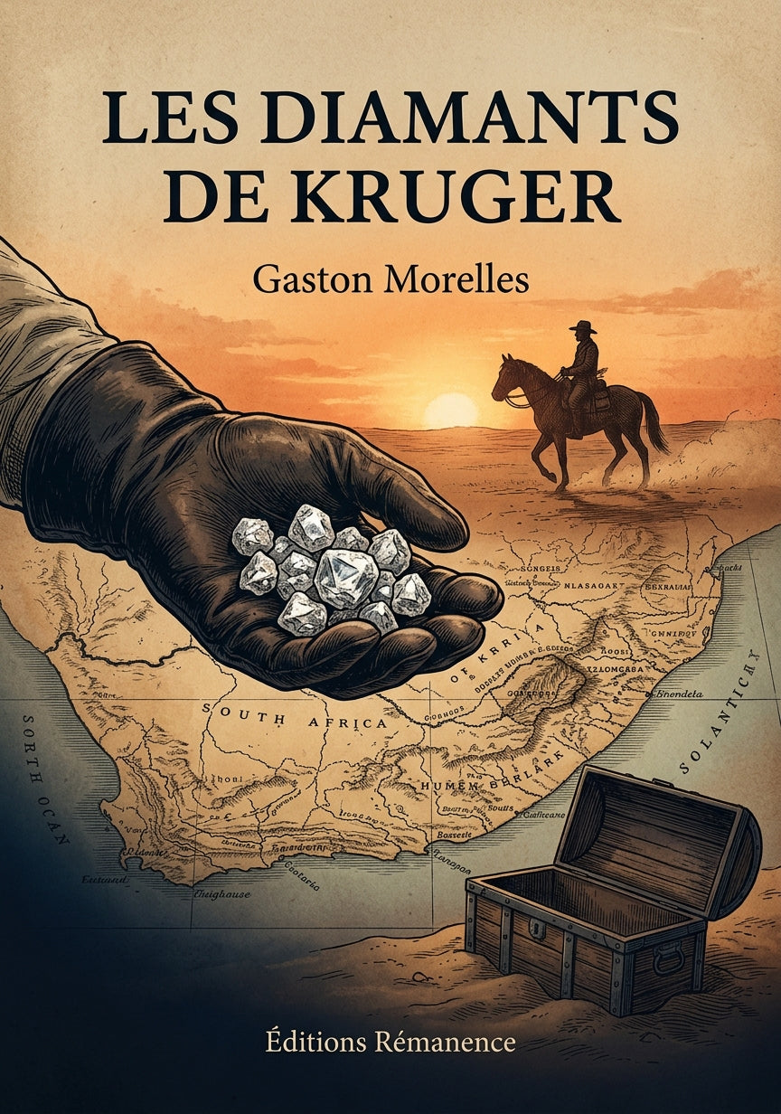 Livre Les diamants de Kruger par Gaston Morelles - Couverture - Editions Remanence