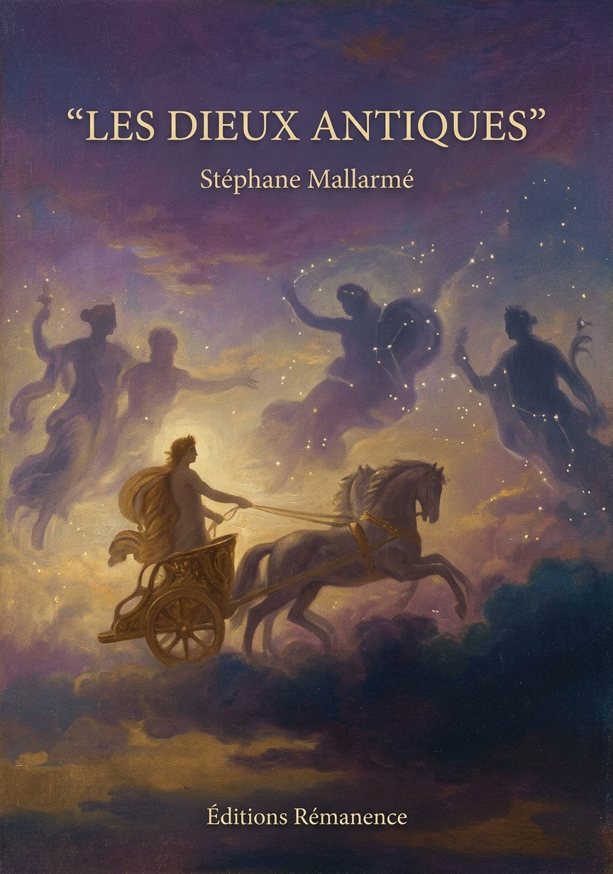 Livre Les Dieux antiques par Stéphane Mallarmé - Couverture - Editions Remanence