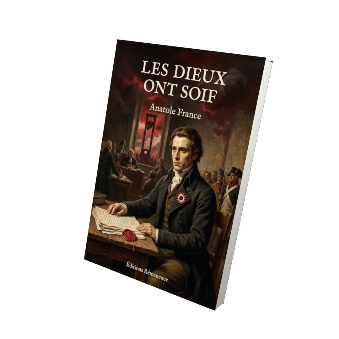 Livre Les Dieux ont soif - Anatole France - Vue 3D - Editions Remanence