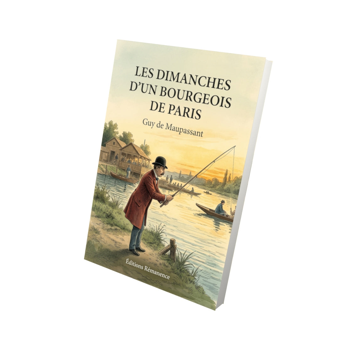 Livre Les dimanches d’un bourgeois de Paris par Guy de Maupassant - Vue 3D - Editions Remanence
