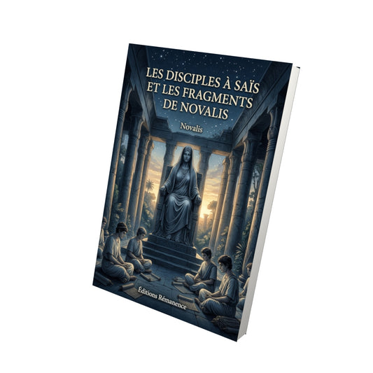 Livre Les Disciples à Saïs et les Fragments de Novalis par Novalis - Vue 3D - Editions Remanence