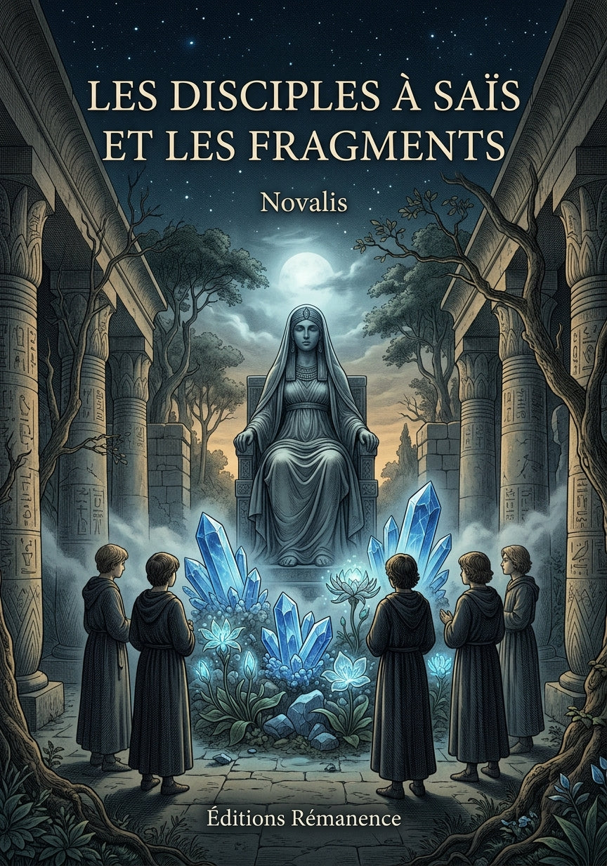 Livre Les Disciples à Saïs et les Fragments par Novalis - Couverture - Editions Remanence