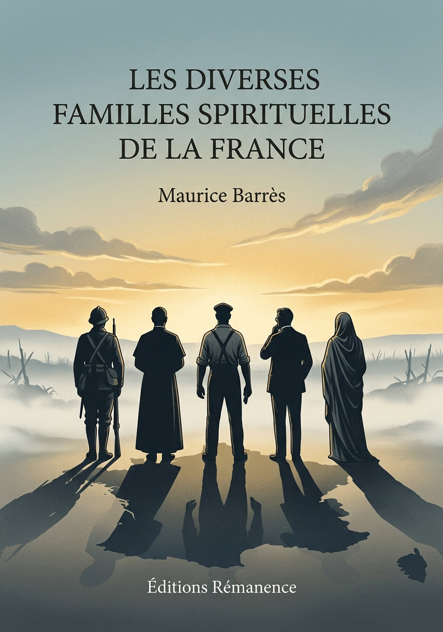 Livre Les Diverses Familles spirituelles de la France par Maurice Barrès - Couverture - Editions Remanence