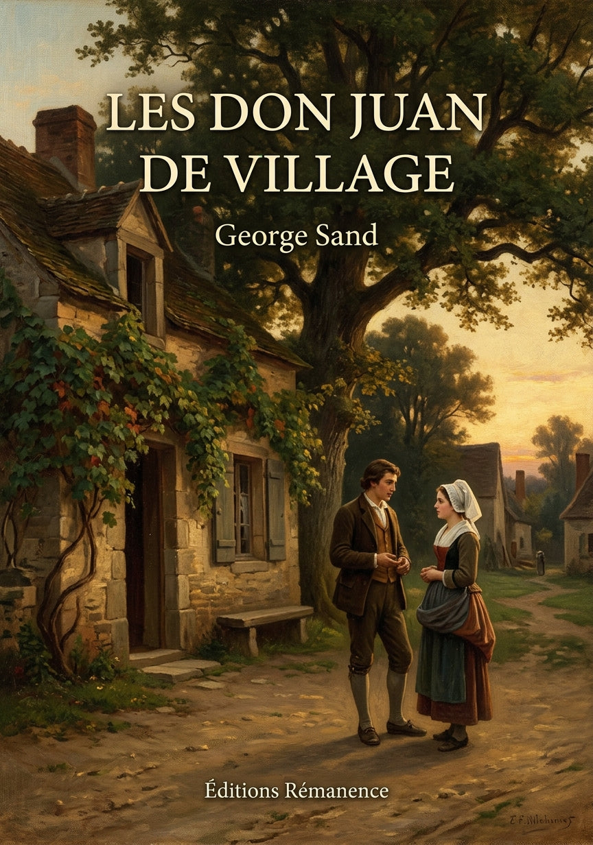 Livre Les Don Juan de village par George Sand - Couverture - Editions Remanence