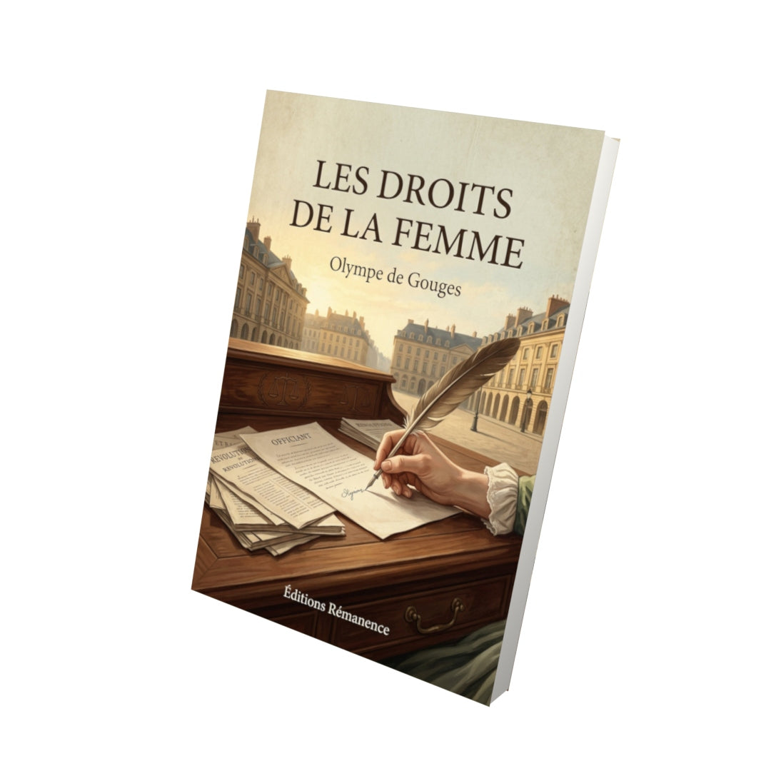 Livre Les droits de la femme - Olympe de Gouges - Vue 3D - Editions Remanence