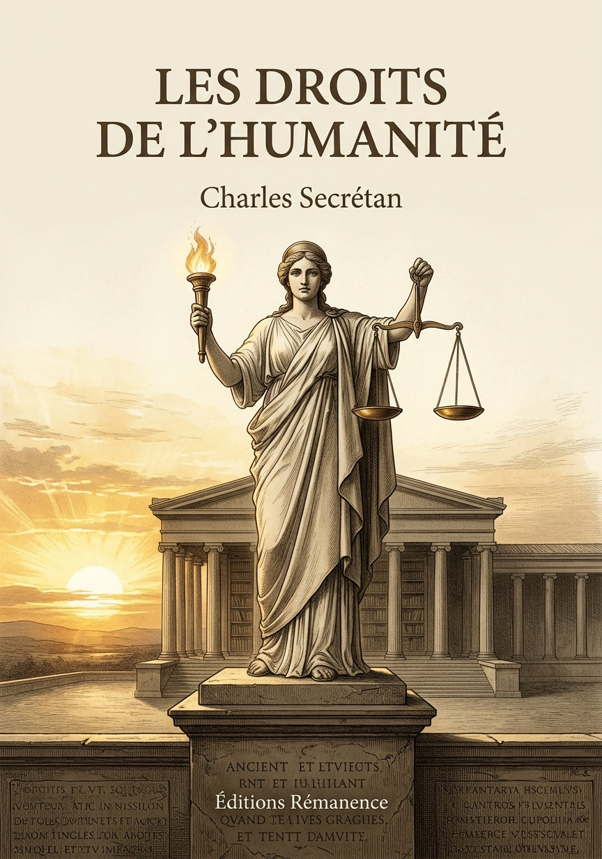 Livre Les Droits de l’humanité par Charles Secrétan - Couverture - Editions Remanence