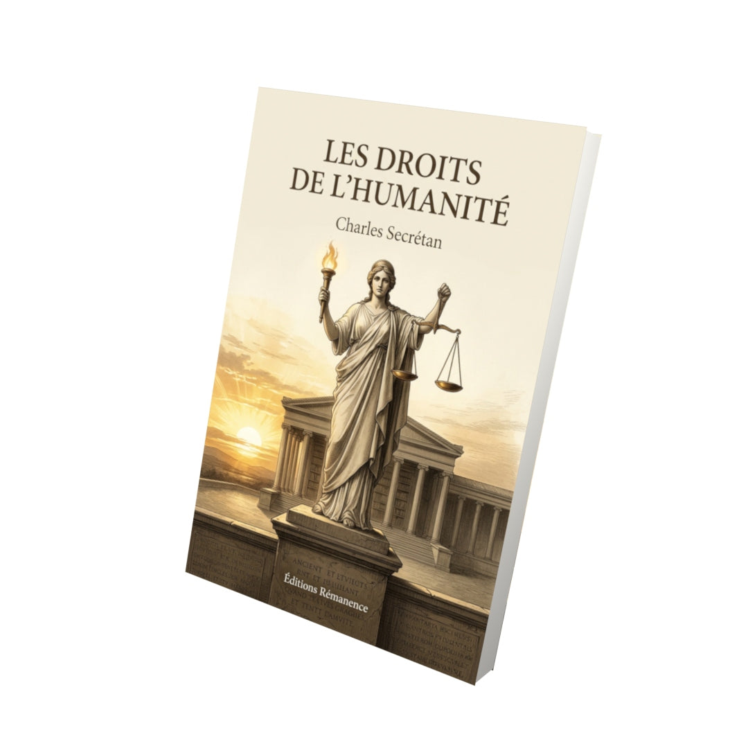 Livre Les Droits de l’humanité par Charles Secrétan - Vue 3D - Editions Remanence