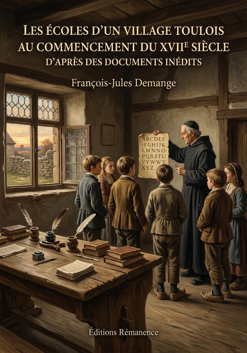 Livre Les écoles d'un village toulois au commencement du XVIIIe siècle d'après des documents inédits par François-Jules Demange - Couverture - Editions Remanence