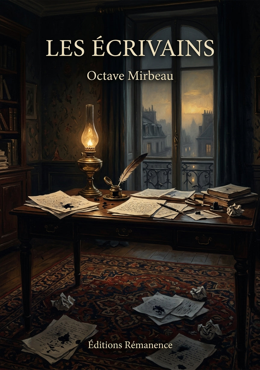 Livre Les Écrivains par Octave Mirbeau - Couverture - Editions Remanence