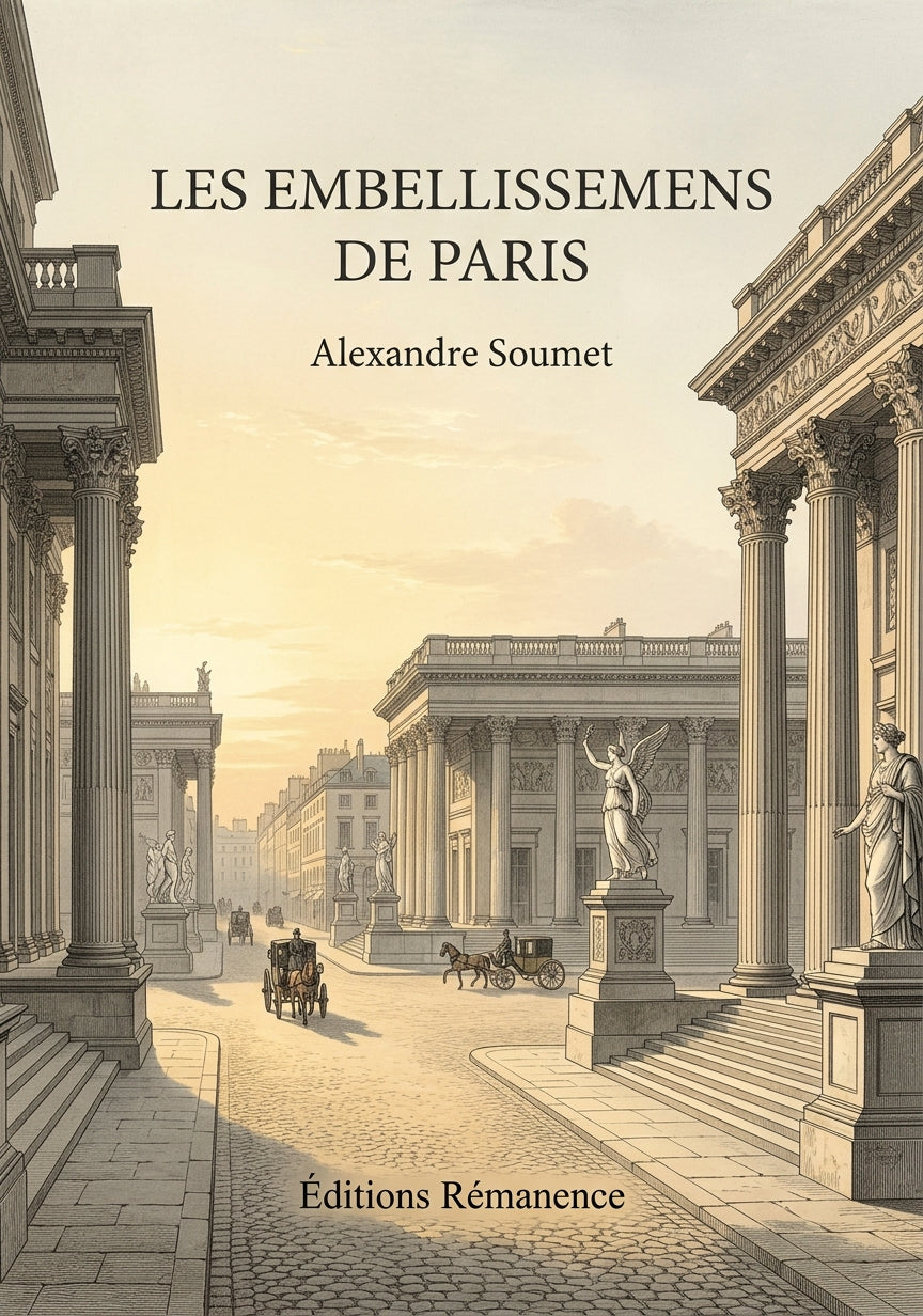 Livre Les Embellissemens de Paris par Alexandre Soumet - Couverture - Editions Remanence