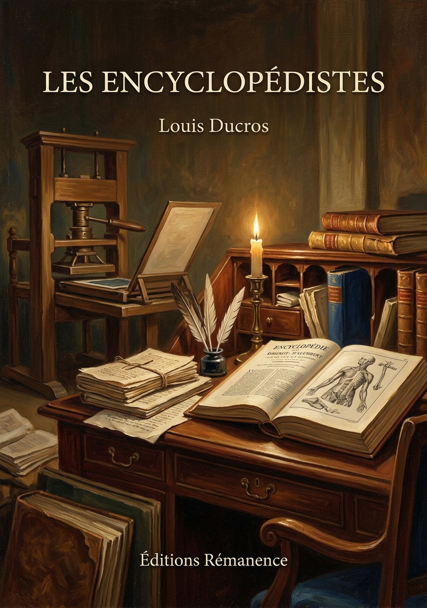 Livre Les Encyclopédistes par Louis Ducros - Couverture - Editions Remanence