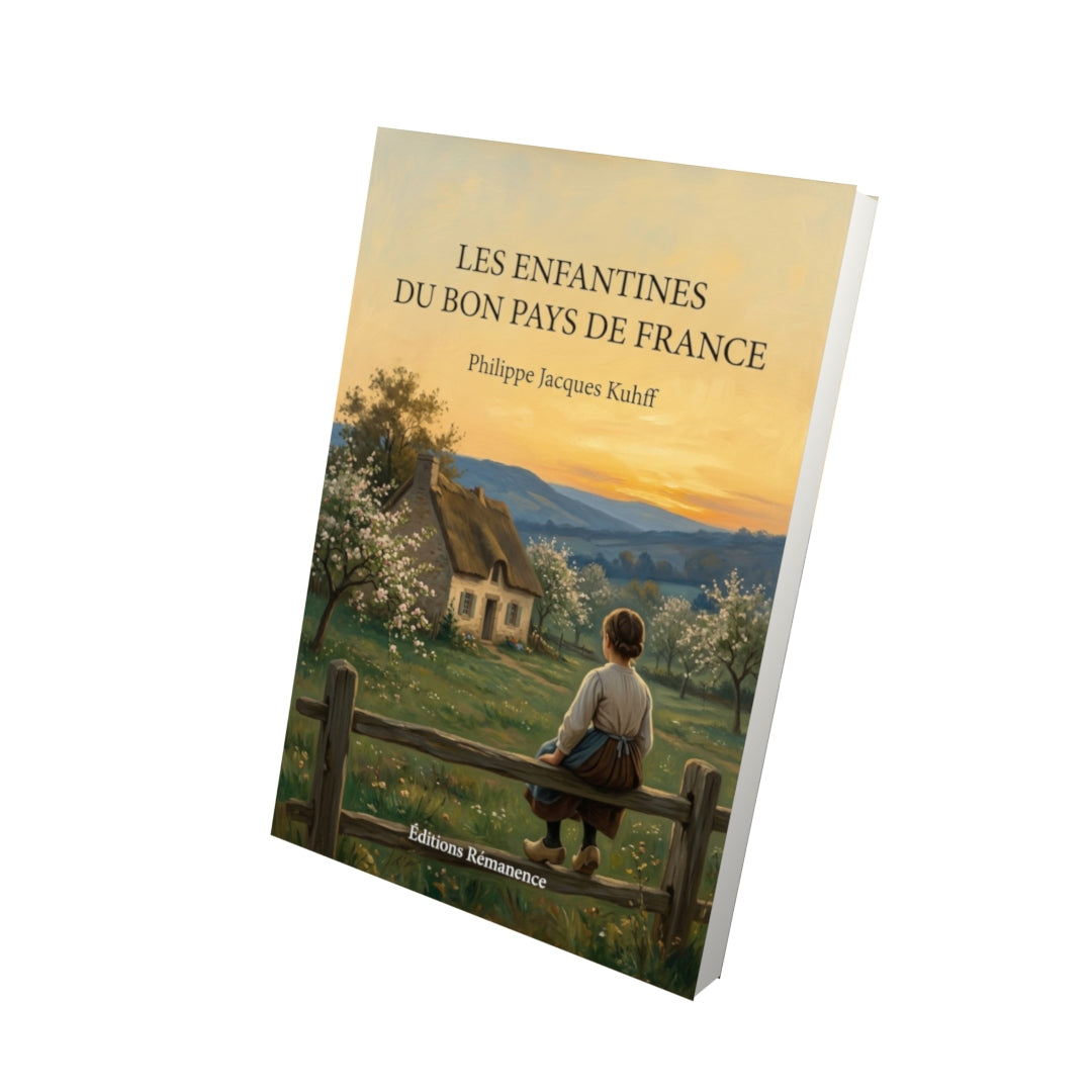 Livre Les Enfantines du bon pays de France par Philippe Jacques Kuhff - Vue 3D - Editions Remanence