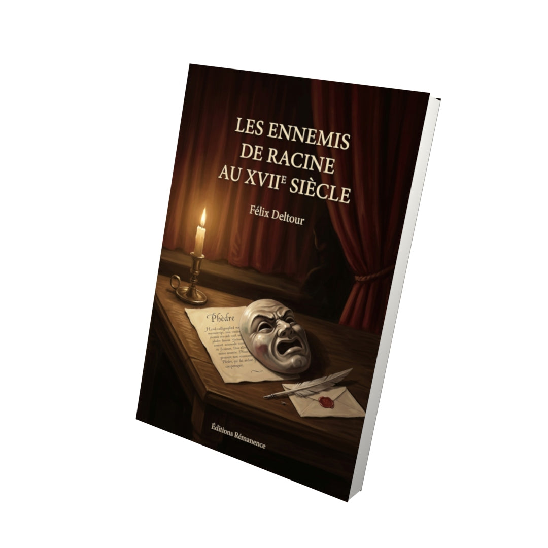 Livre Les Ennemis de Racine au XVIIe siècle par Félix Deltour - Vue 3D - Editions Remanence