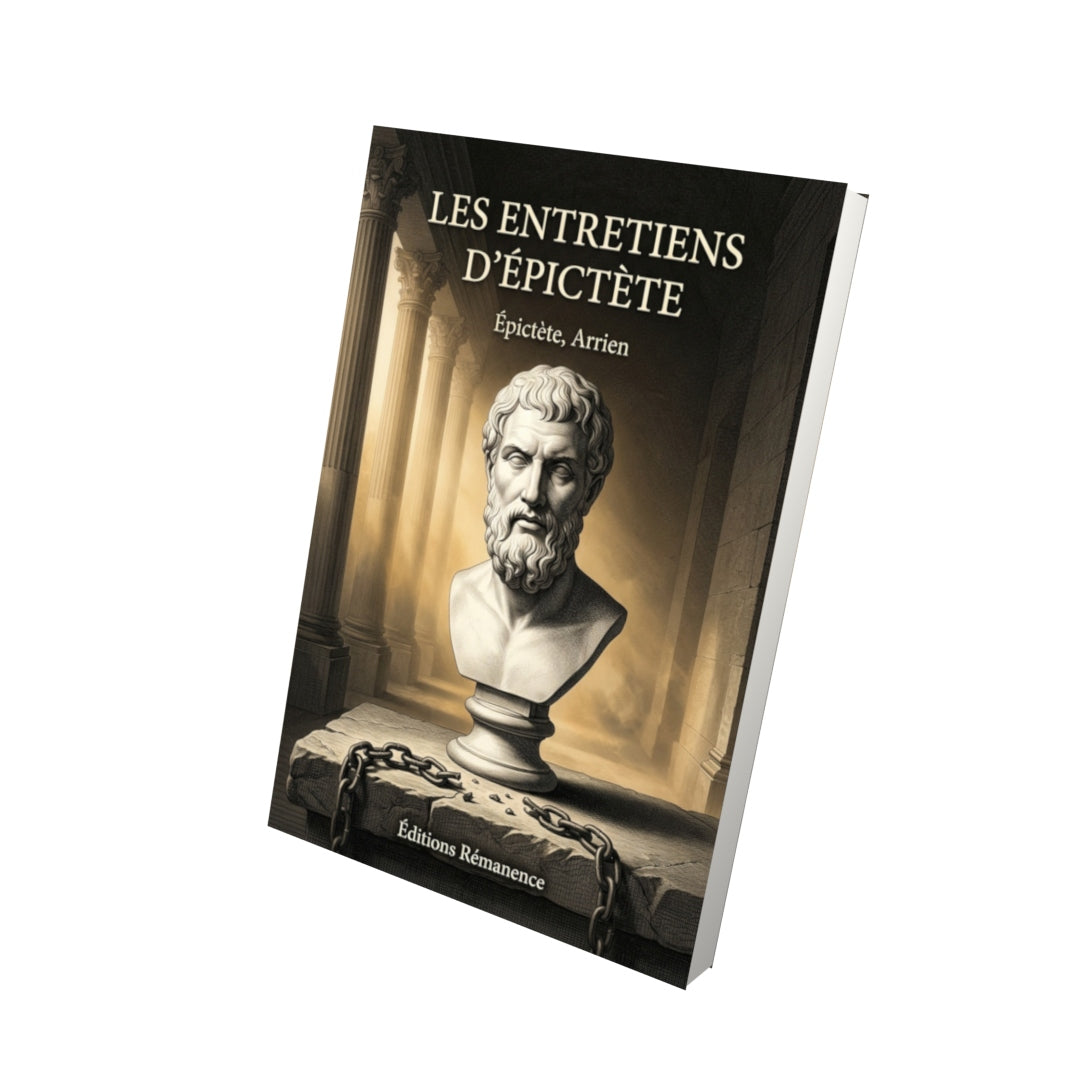 Livre Les Entretiens d’Épictète par Épictète, Arrien - Vue 3D - Editions Remanence
