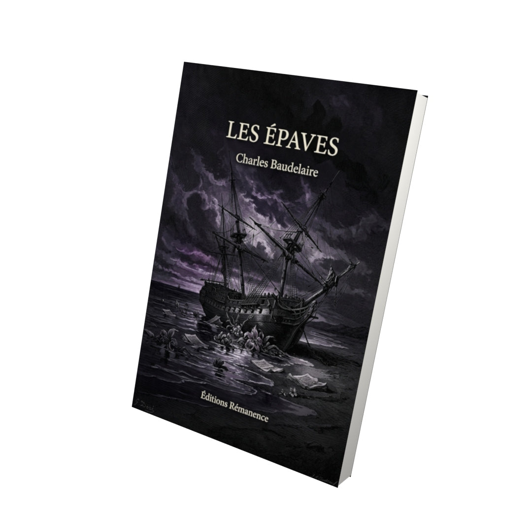 Livre Les Épaves par Charles Baudelaire - Vue 3D - Editions Remanence