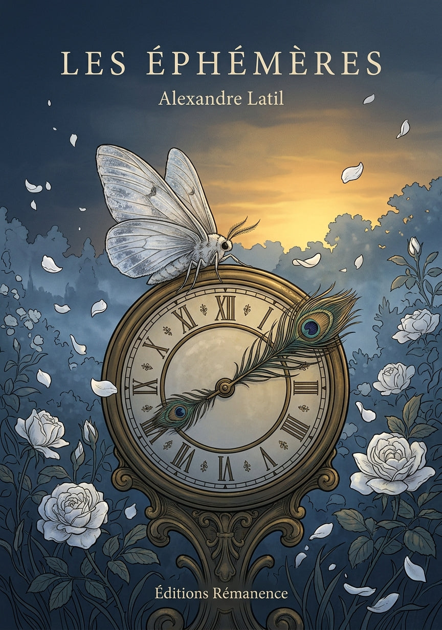 Livre Les Éphémères par Alexandre Latil - Couverture - Editions Remanence