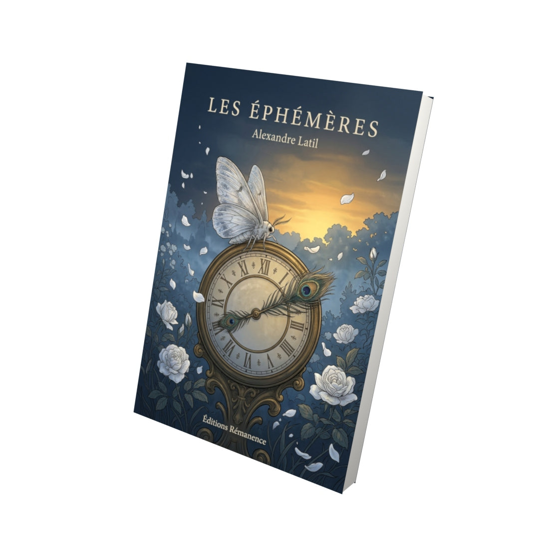 Livre Les Éphémères par Alexandre Latil - Vue 3D - Editions Remanence