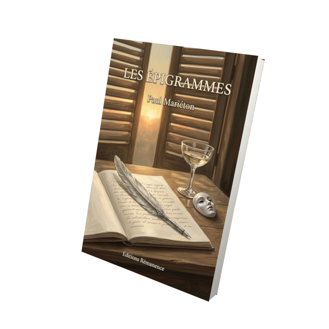 Livre Les Épigrammes par Paul Mariéton - Vue 3D - Editions Remanence