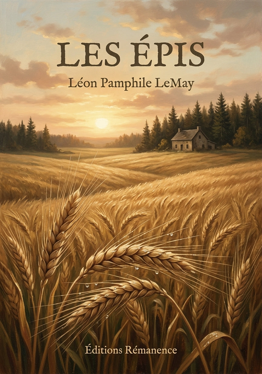 Livre Les épis par Léon Pamphile LeMay - Couverture - Editions Remanence