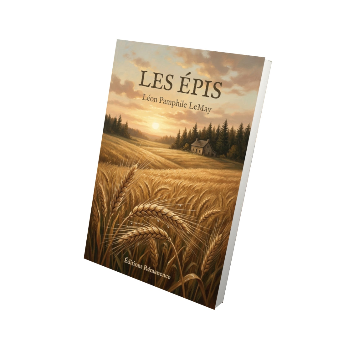 Livre Les épis par Léon Pamphile LeMay - Vue 3D - Editions Remanence