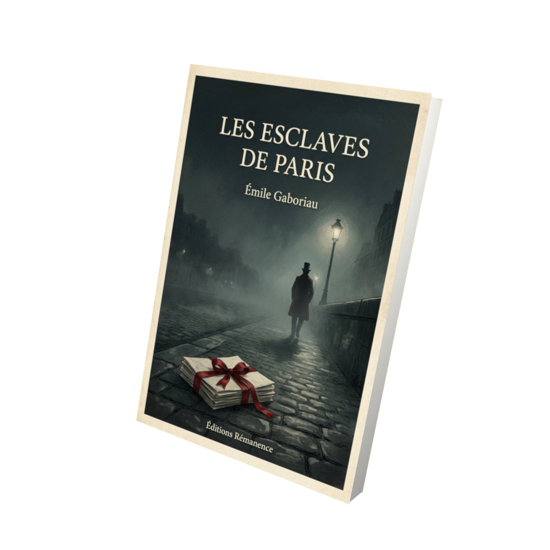 Livre Les esclaves de Paris - Émile Gaboriau - Vue 3D - Editions Remanence