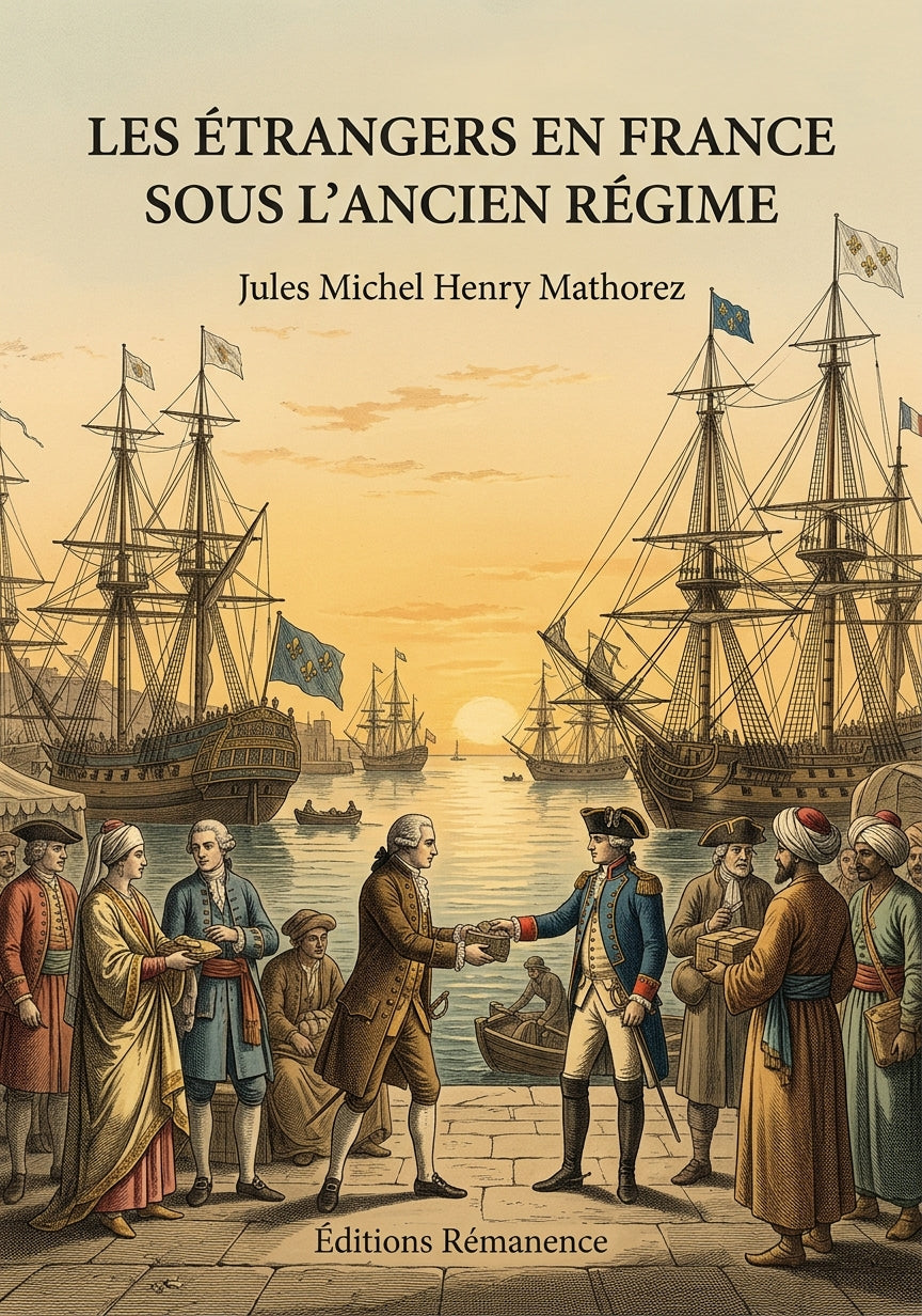Livre Les Étrangers en France sous l’ancien régime par Jules Michel Henry Mathorez - Couverture - Editions Remanence