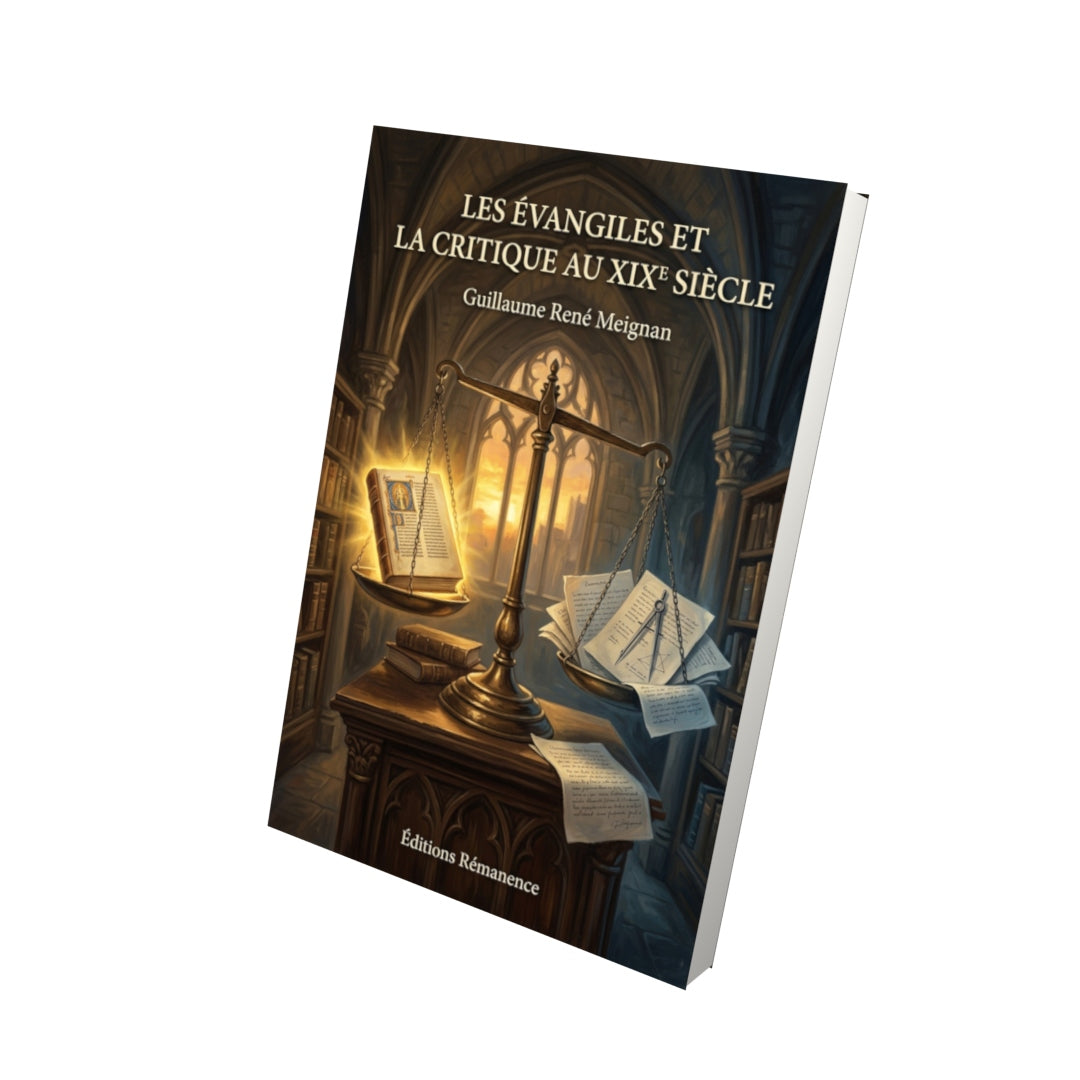 Livre Les évangiles et la critique au XIXe siècle par Guillaume René Meignan - Vue 3D - Editions Remanence
