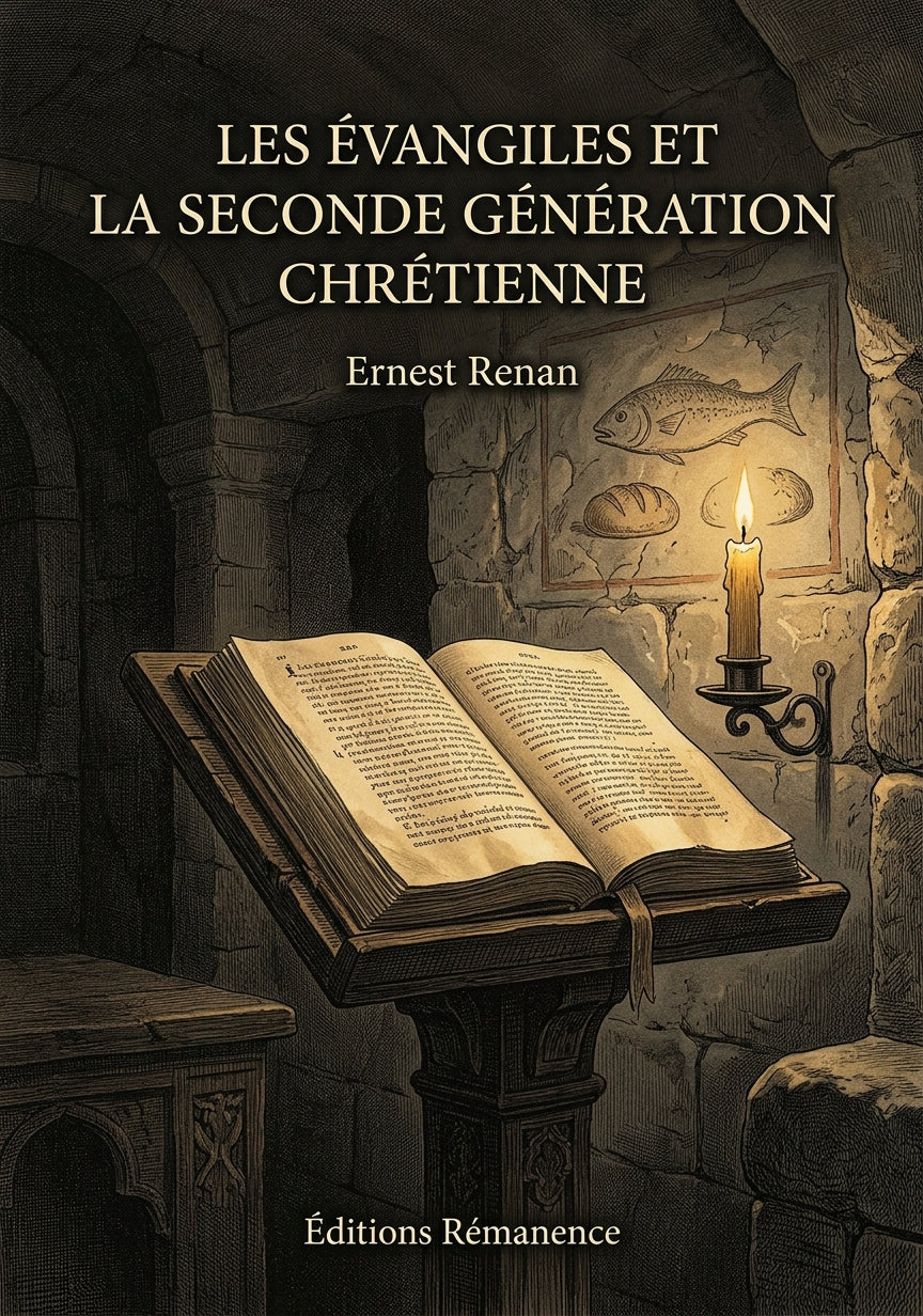 Livre Les Évangiles et la seconde génération chrétienne par Ernest Renan - Couverture - Editions Remanence