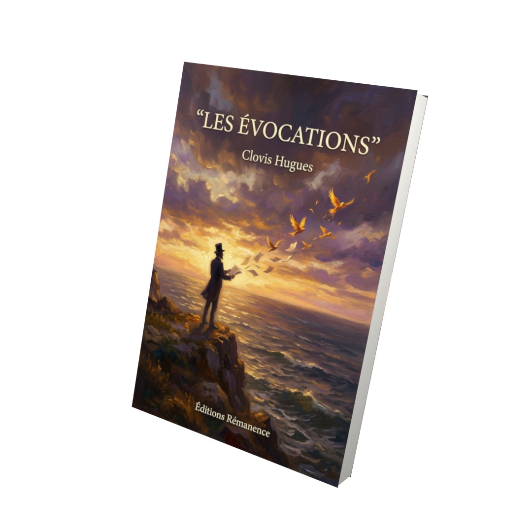 Livre Les Évocations par Clovis Hugues - Vue 3D - Editions Remanence