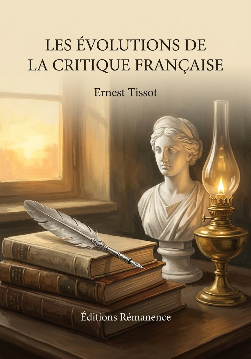 Livre Les Évolutions de la critique française par Ernest Tissot - Couverture - Editions Remanence