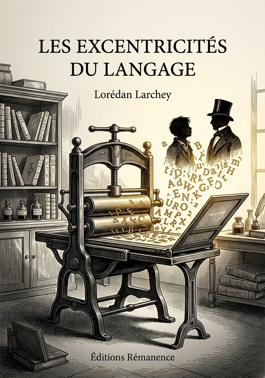 Livre Les Excentricités du langage par Lorédan Larchey - Couverture - Editions Remanence