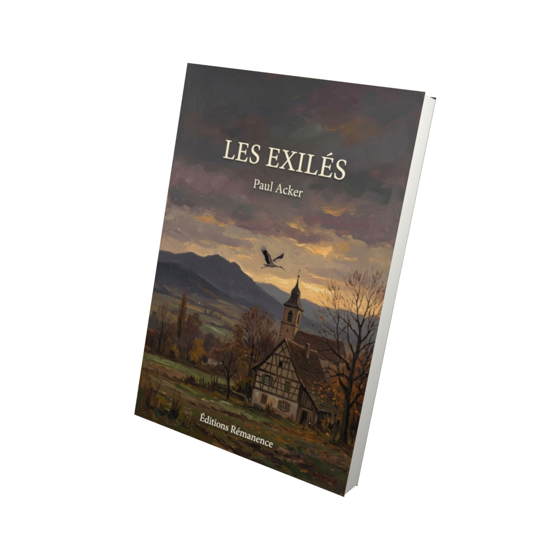 Livre Les Exilés par Paul Acker - Vue 3D - Editions Remanence