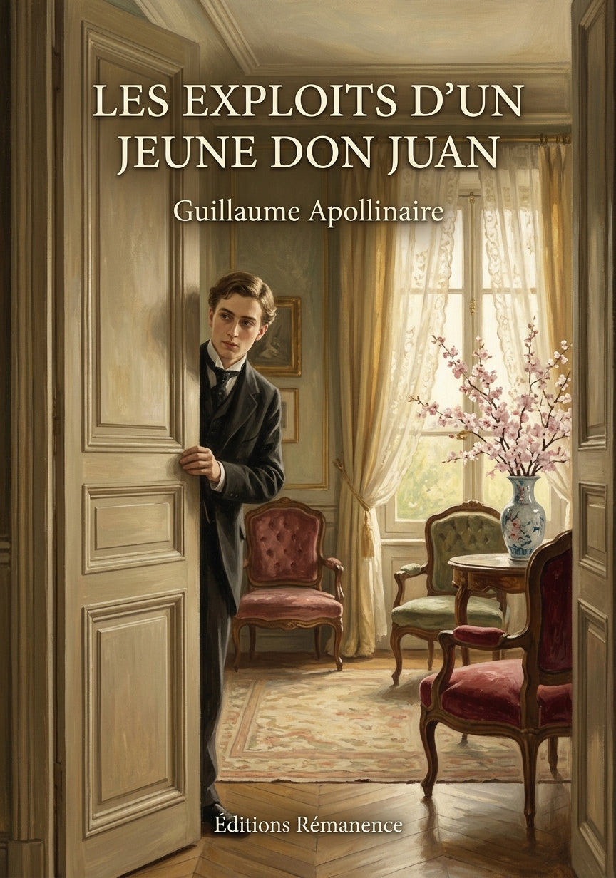 Livre Les Exploits d’un jeune Don Juan par Guillaume Apollinaire - Couverture - Editions Remanence