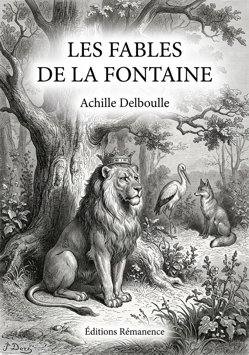 Livre Les Fables de La Fontaine par Achille Delboulle - Couverture - Editions Remanence