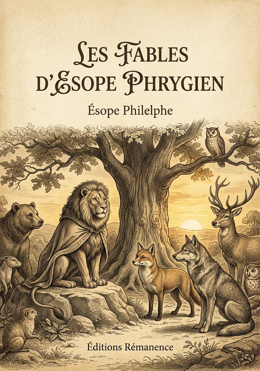 Livre Les fables d’Esope Phrygien par Ésope Philelphe - Couverture - Editions Remanence