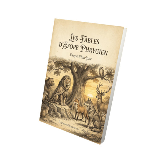 Livre Les fables d’Esope Phrygien par Ésope Philelphe - Vue 3D - Editions Remanence