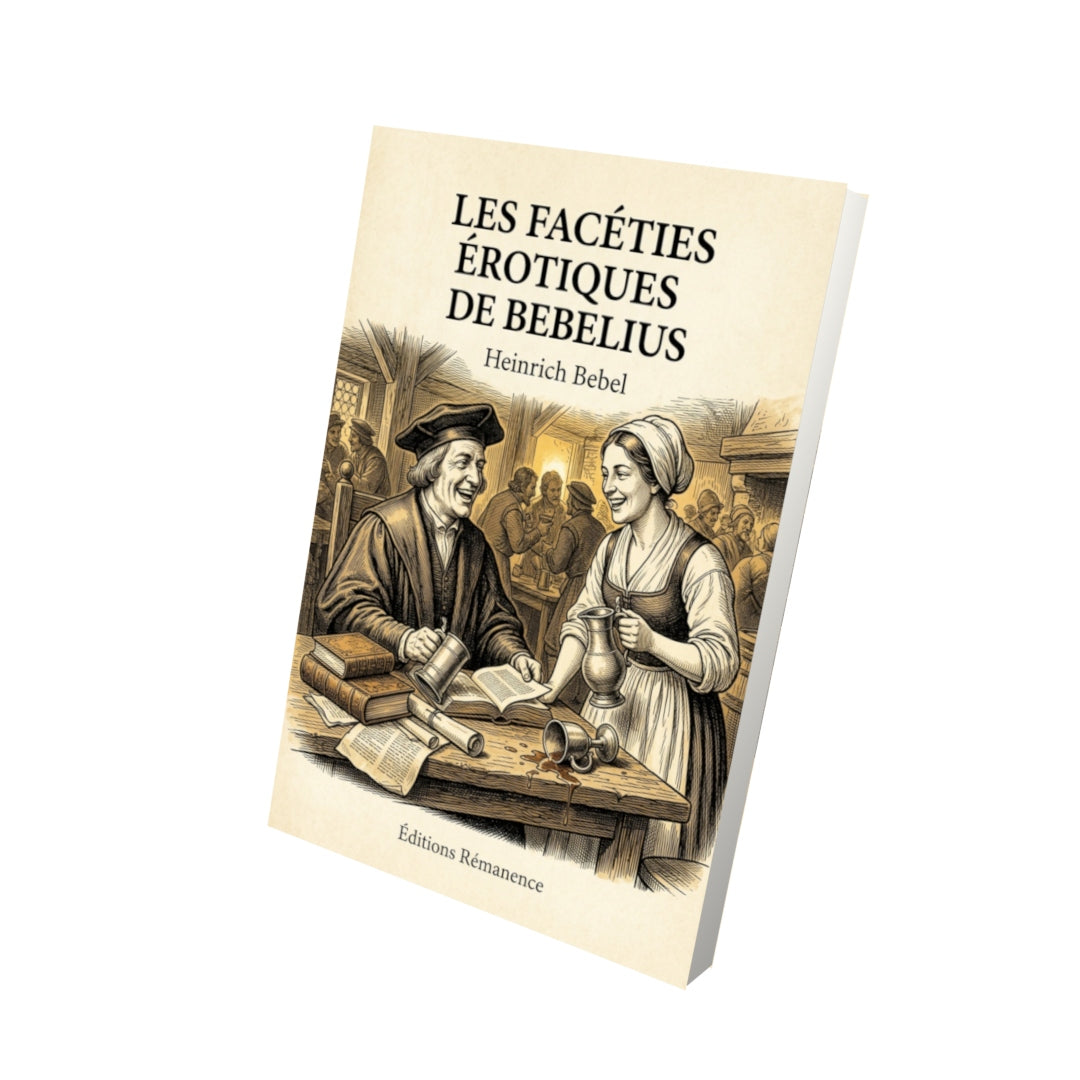 Livre Les Facéties érotiques de Bebelius par Heinrich Bebel - Vue 3D - Editions Remanence
