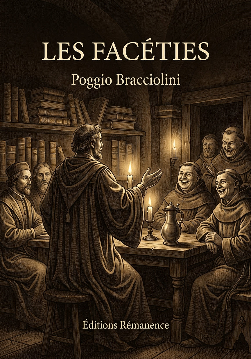 Livre Les facéties par Poggio Bracciolini - Couverture - Editions Remanence
