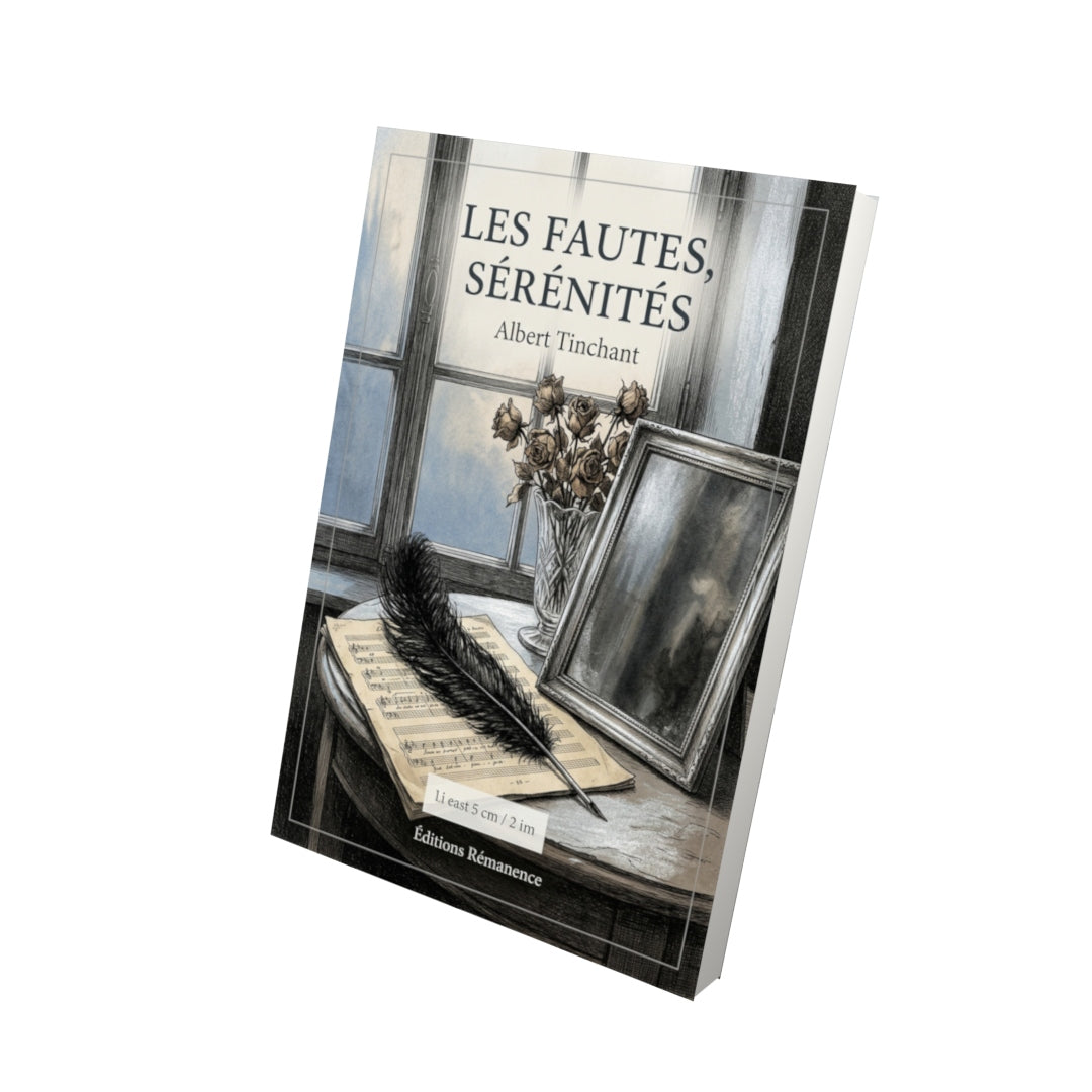 Livre Les Fautes, Sérénités par Albert Tinchant - Vue 3D - Editions Remanence