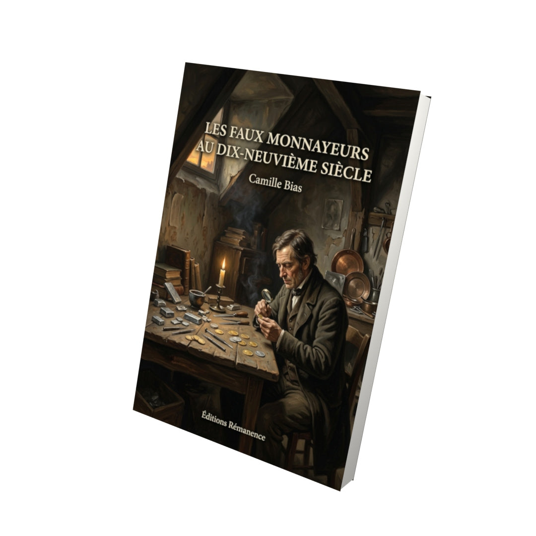 Livre Les Faux Monnayeurs au dix-neuvième siècle par Camille Bias - Vue 3D - Editions Remanence