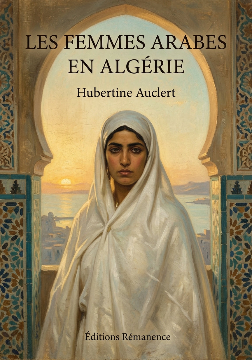 Livre Les Femmes arabes en Algérie par Hubertine Auclert - Couverture - Editions Remanence
