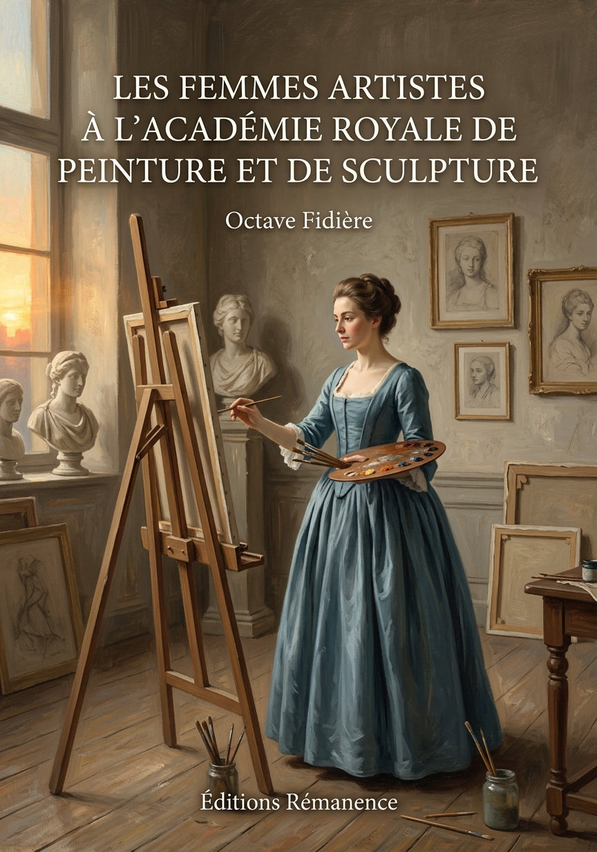 Livre Les femmes artistes à l’Académie royale de peinture et de sculpture par Octave Fidière - Couverture - Editions Remanence