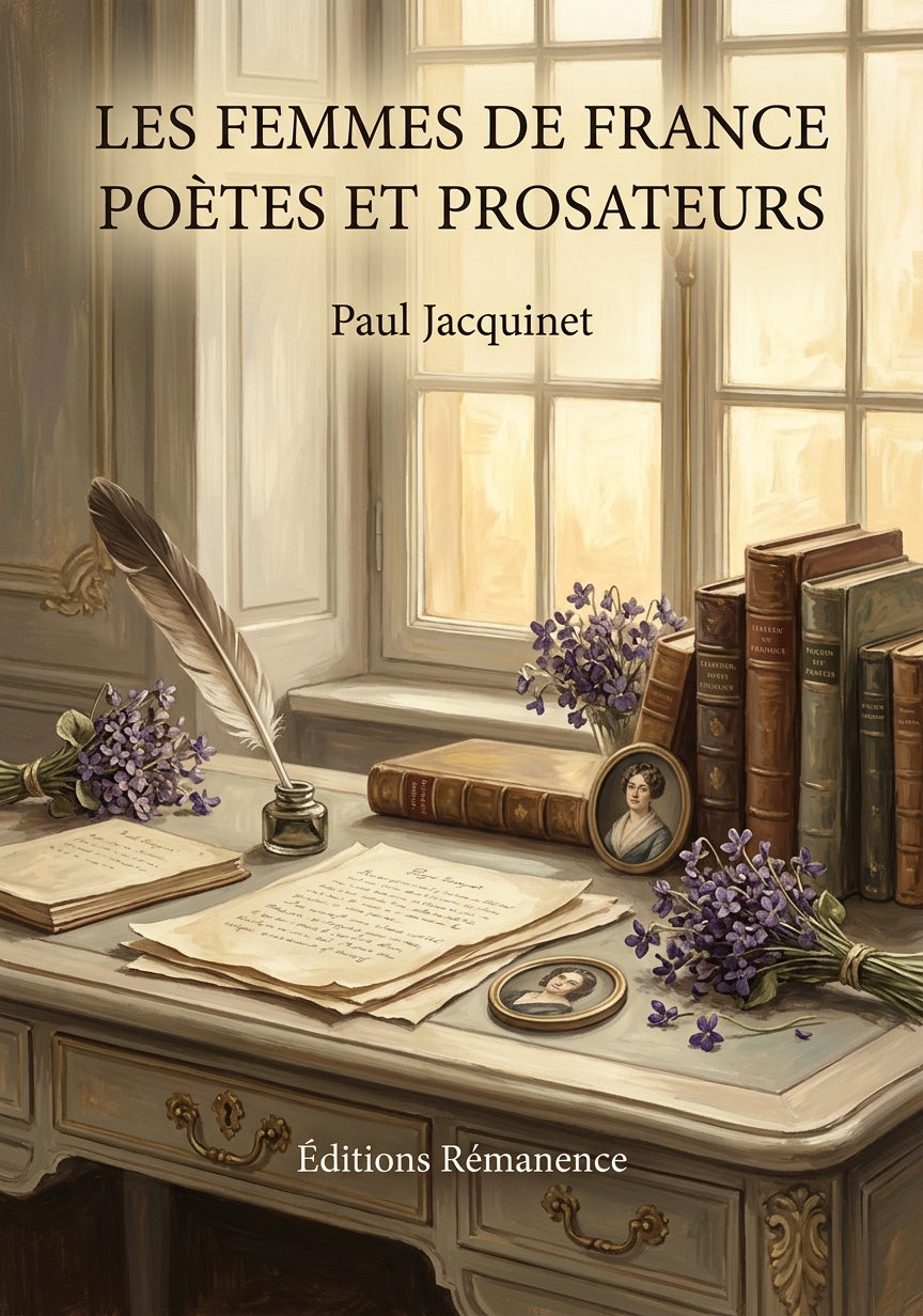 Livre Les Femmes de France poètes et prosateurs par Paul Jacquinet - Couverture - Editions Remanence