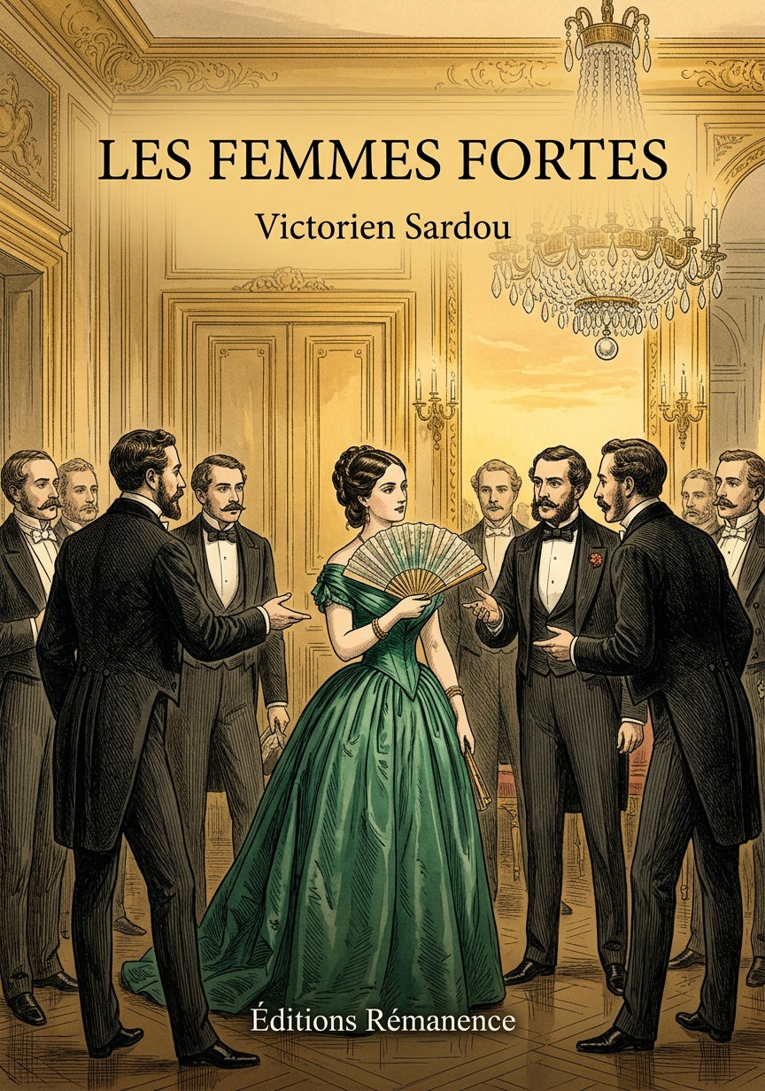 Livre Les Femmes Fortes par Victorien Sardou - Couverture - Editions Remanence