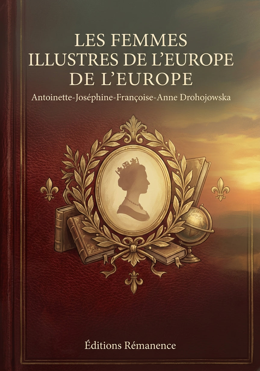 Livre Les Femmes illustres de l’Europe par Antoinette-Joséphine-Françoise-Anne Drohojowska - Couverture - Editions Remanence