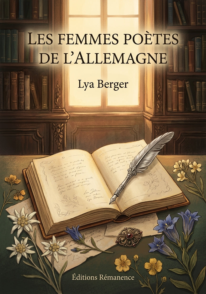 Livre Les Femmes poètes de l’Allemagne par Lya Berger - Couverture - Editions Remanence