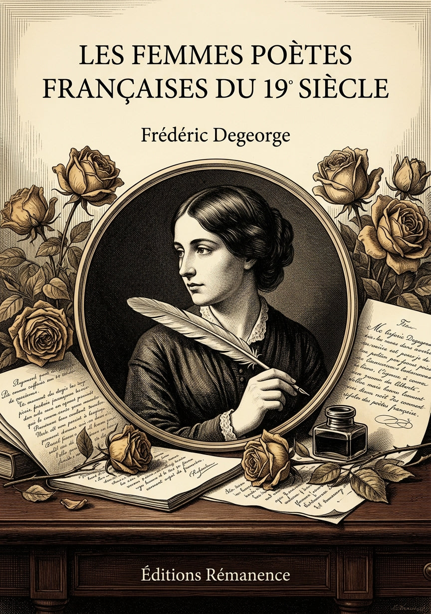 Livre Les Femmes poètes françaises du 19 siècle par Frédéric Degeorge - Couverture - Editions Remanence
