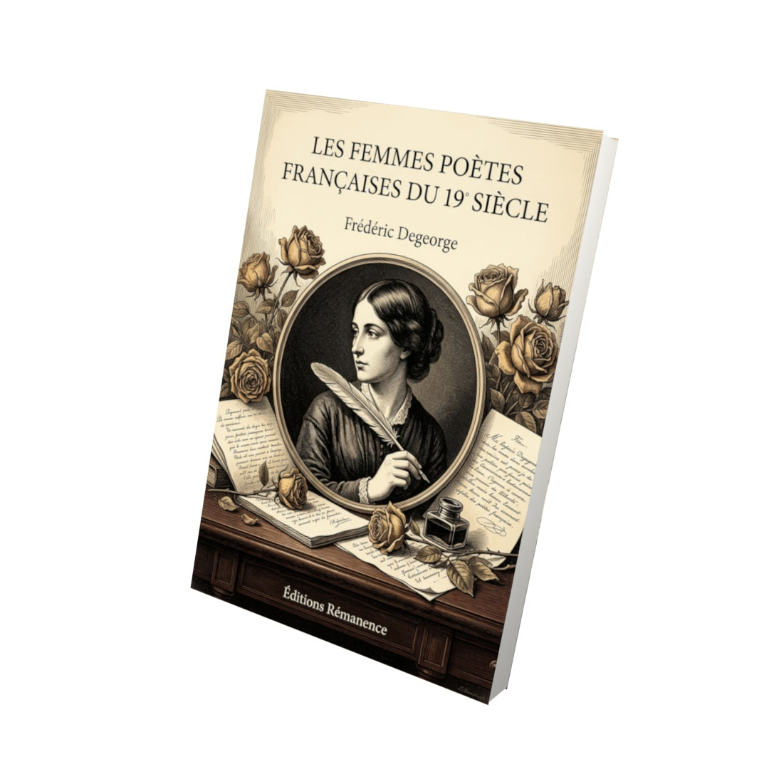 Livre Les Femmes poètes françaises du 19 siècle par Frédéric Degeorge - Vue 3D - Editions Remanence