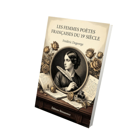 Livre Les Femmes poètes françaises du 19 siècle par Frédéric Degeorge - Vue 3D - Editions Remanence