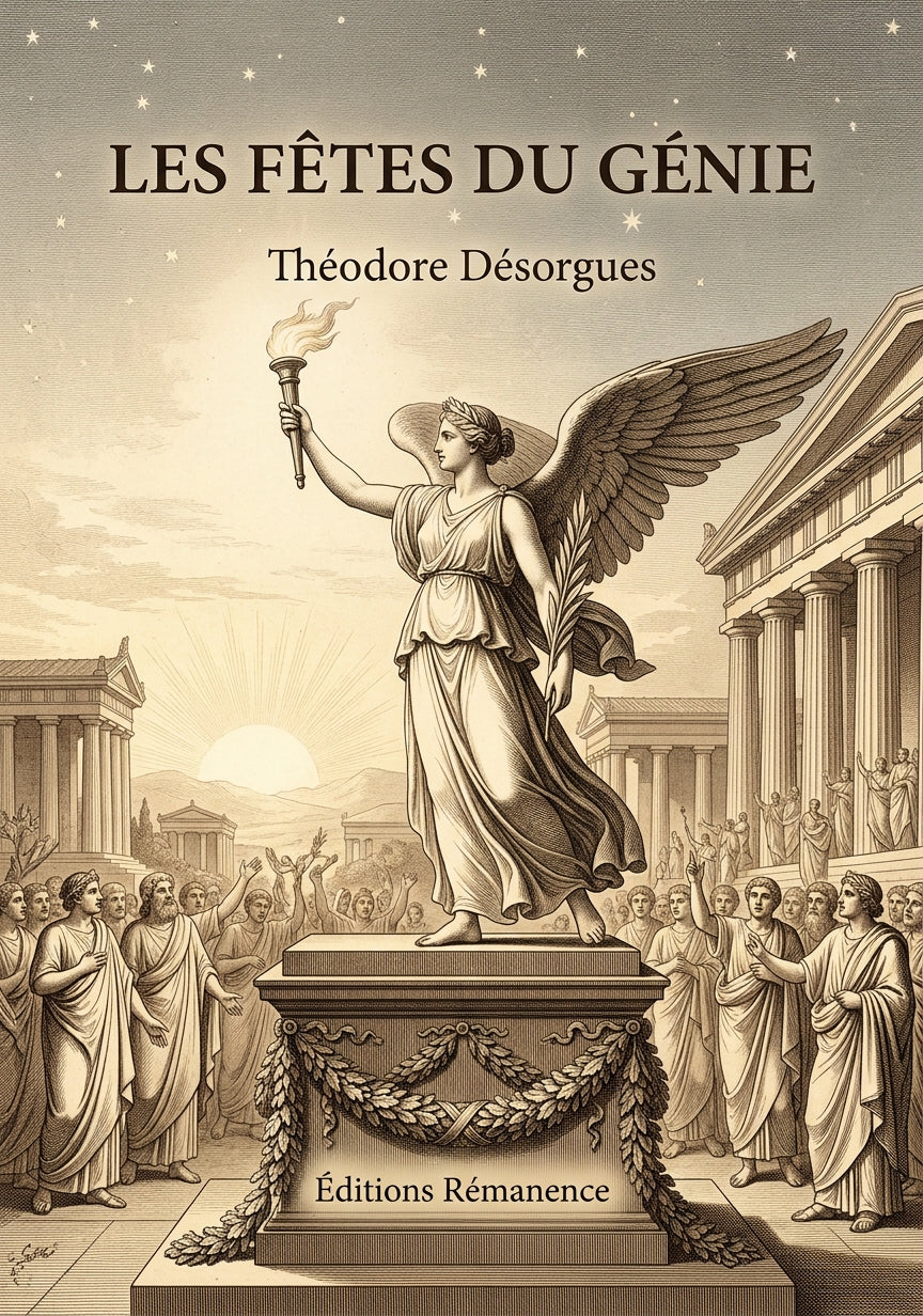 Livre Les Fêtes du génie par Théodore Désorgues - Couverture - Editions Remanence